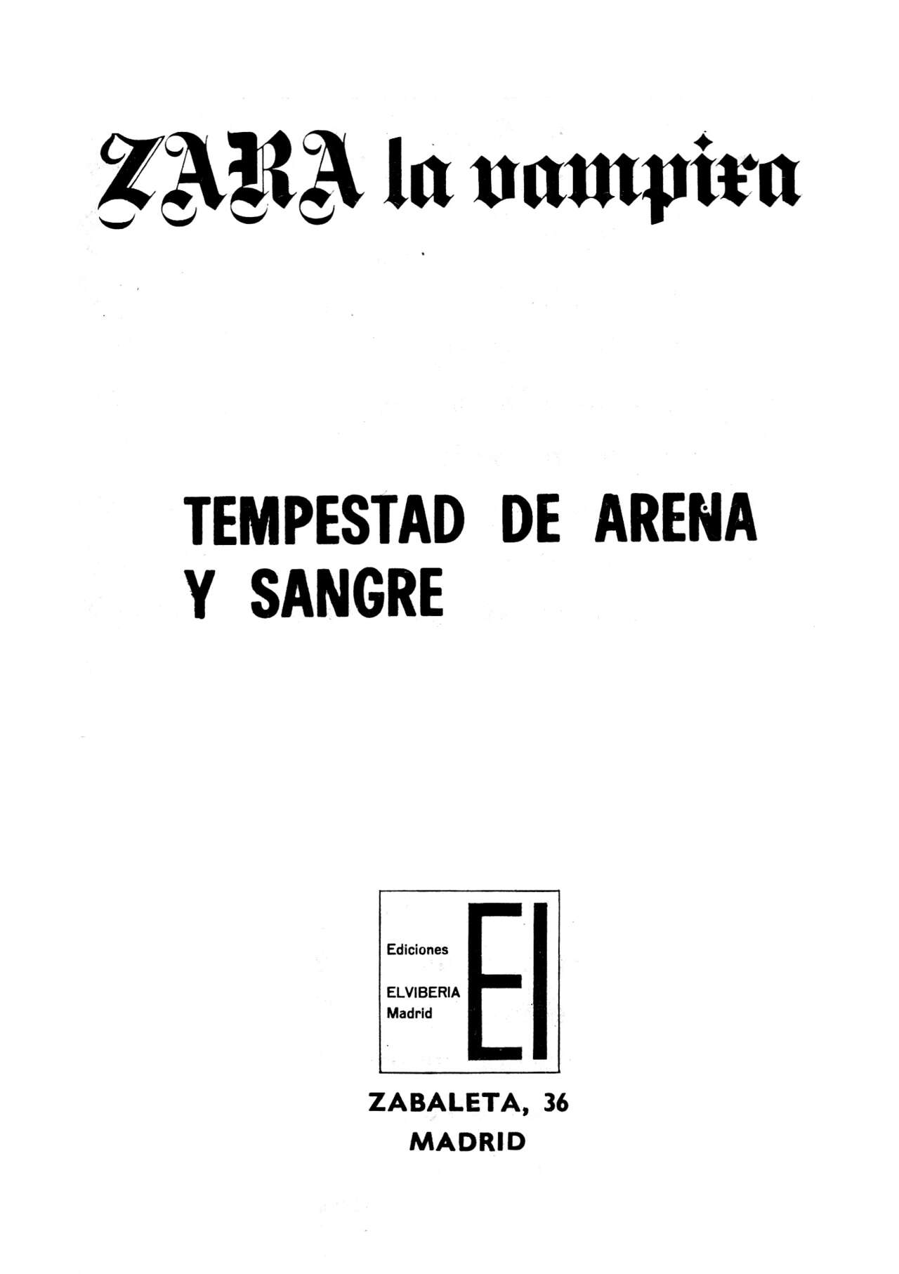 Zara la Vampira 020 - Tempestad de arena y sangre image number 2