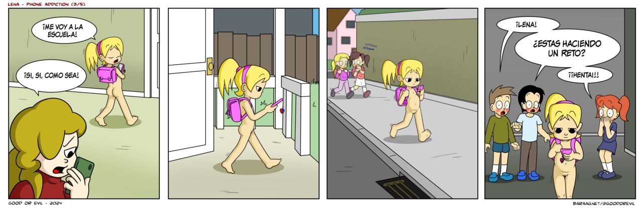 Lena Phone Addiction image number 2