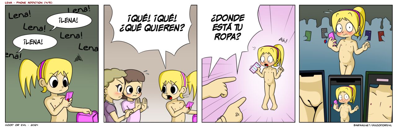 Lena Phone Addiction image number 3