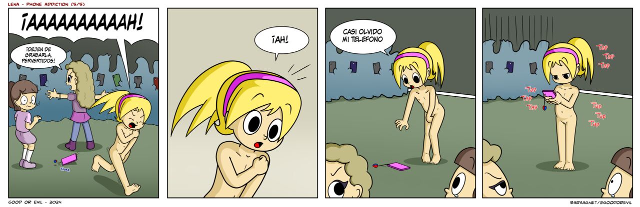 Lena Phone Addiction image number 4