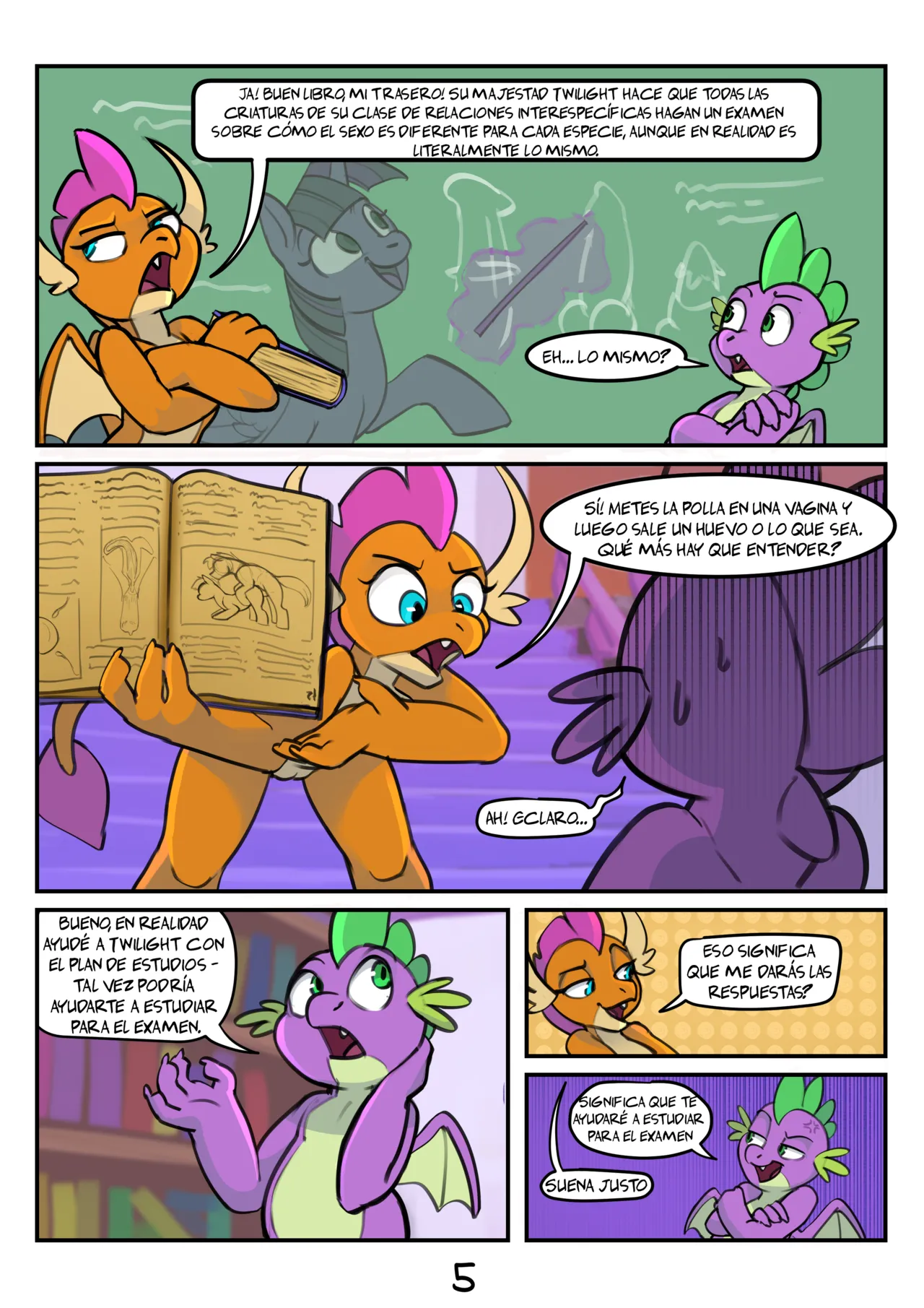 ?Sesion intensivo de Estudio!   MLP La Magia de la Amistad +18 image number 5