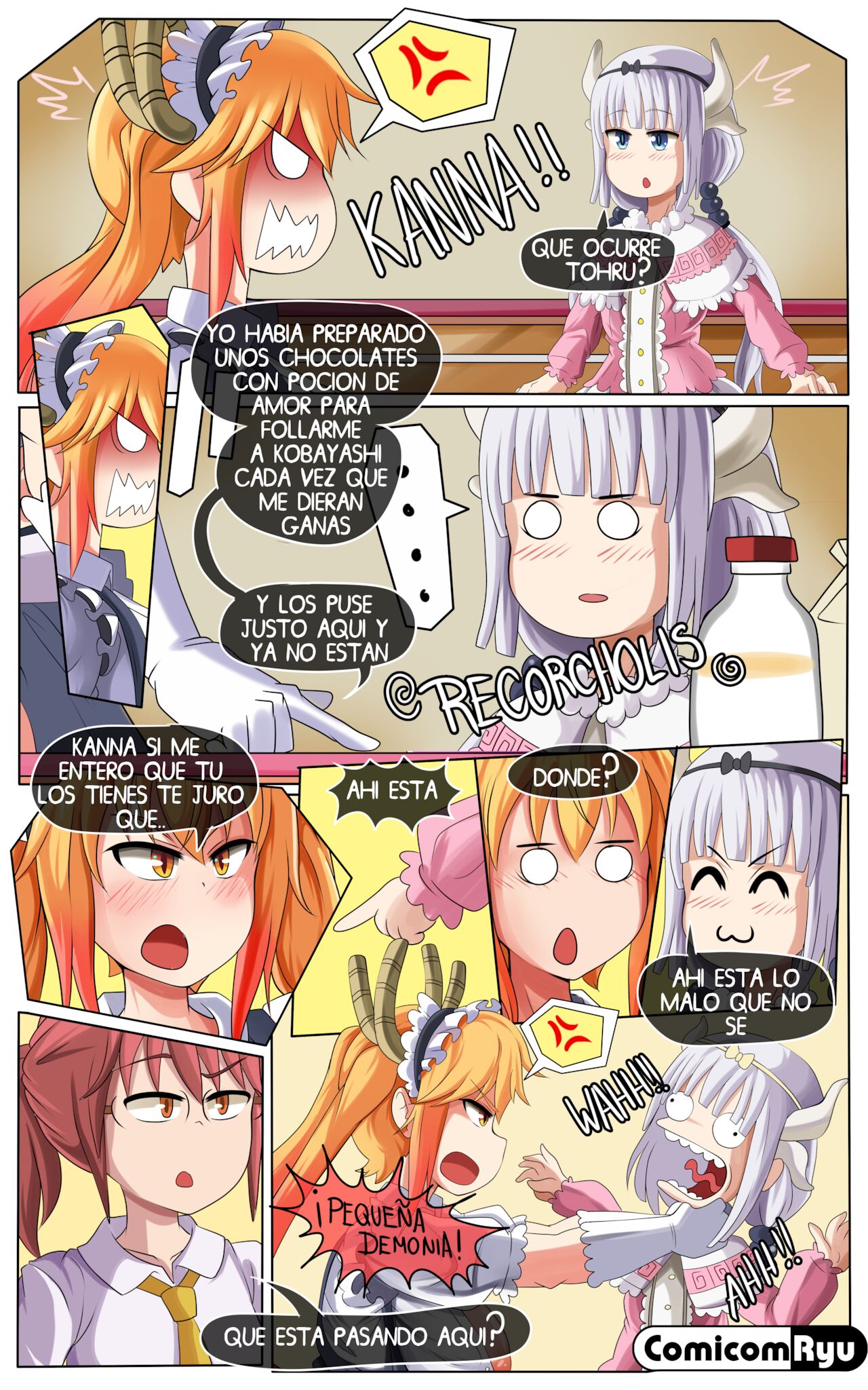 Elma en la oficina - comicom-ryu (western) parodia de comic porno en  kobayashi-san-chi no maid dragon,. Senos grandes comic porno.