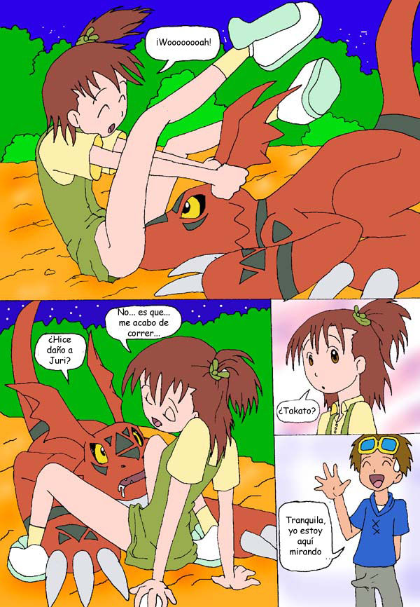 Juri, Meet Guilmon  Juri Conoce A Guilmon image number 9