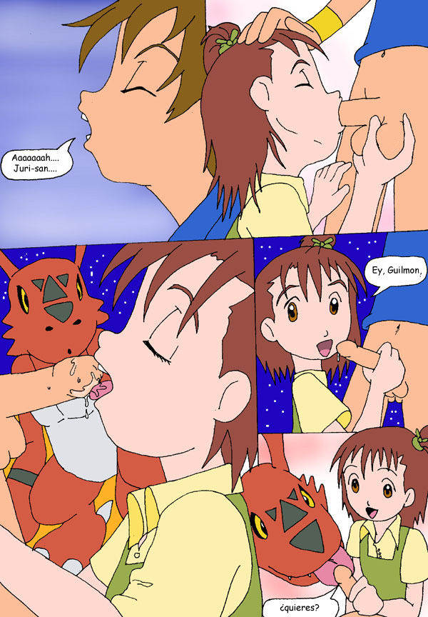 Juri, Meet Guilmon  Juri Conoce A Guilmon image number 11