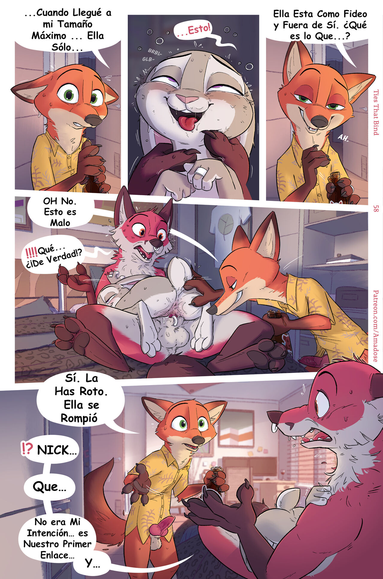 A Zootopia Cucking Comic - Engaños En Zootopia  ESPAÑOL image number 55