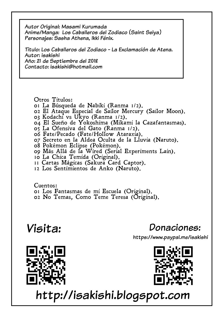 La Exclamacion de Atena 13 image number 1