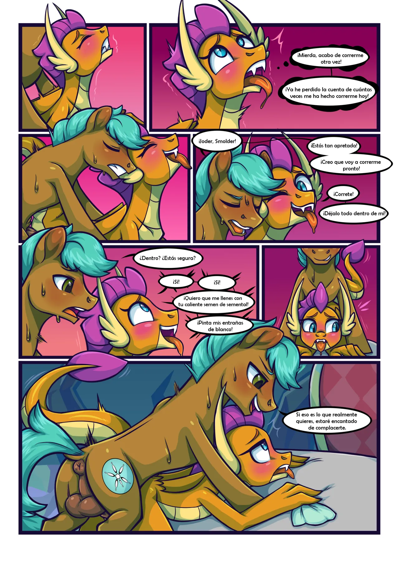 tea party Smolder x OC comic image number 11