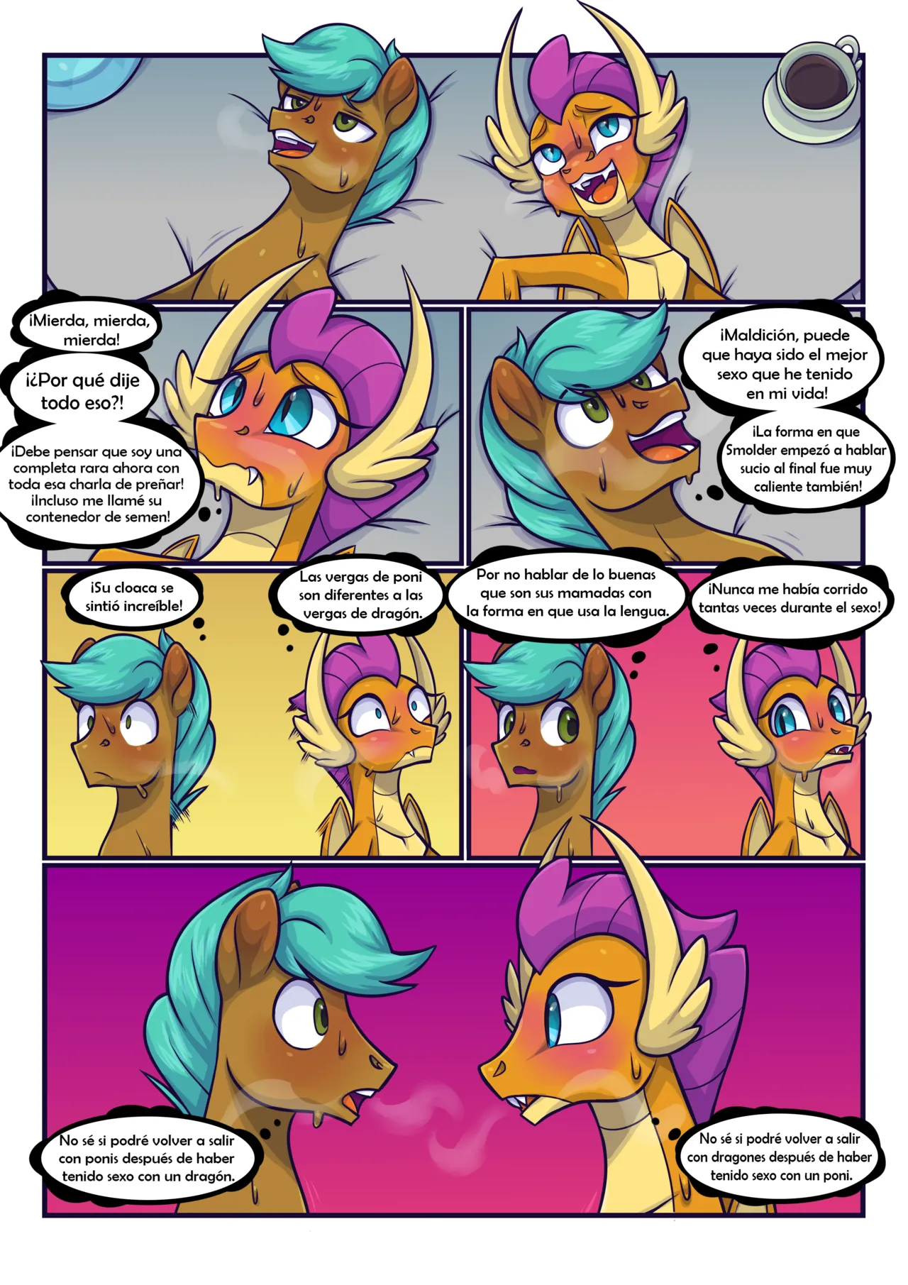 tea party Smolder x OC comic image number 13