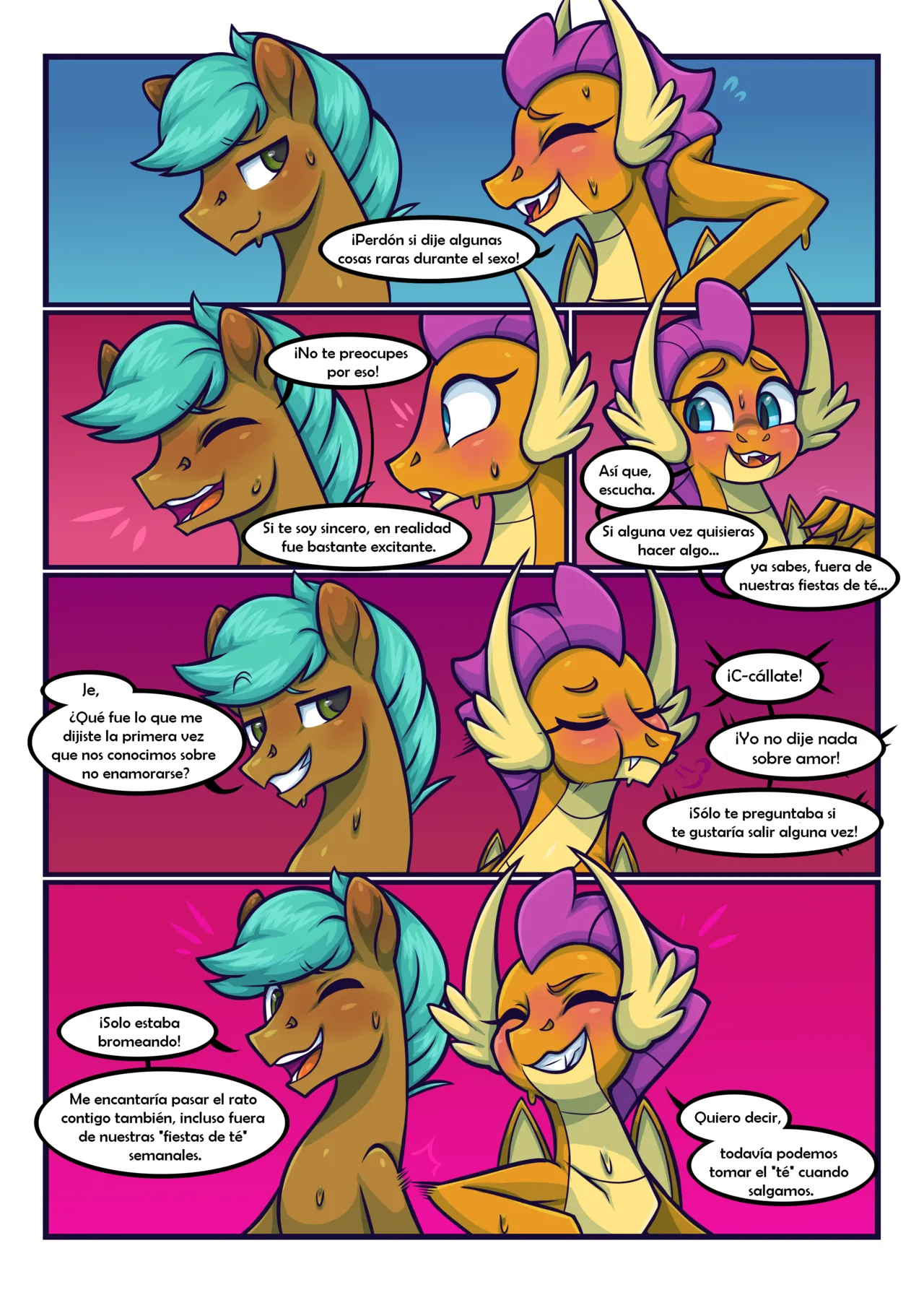 tea party Smolder x OC comic image number 14