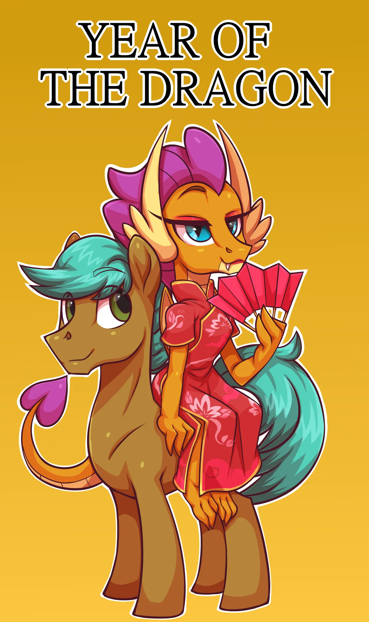 tea party Smolder x OC comic