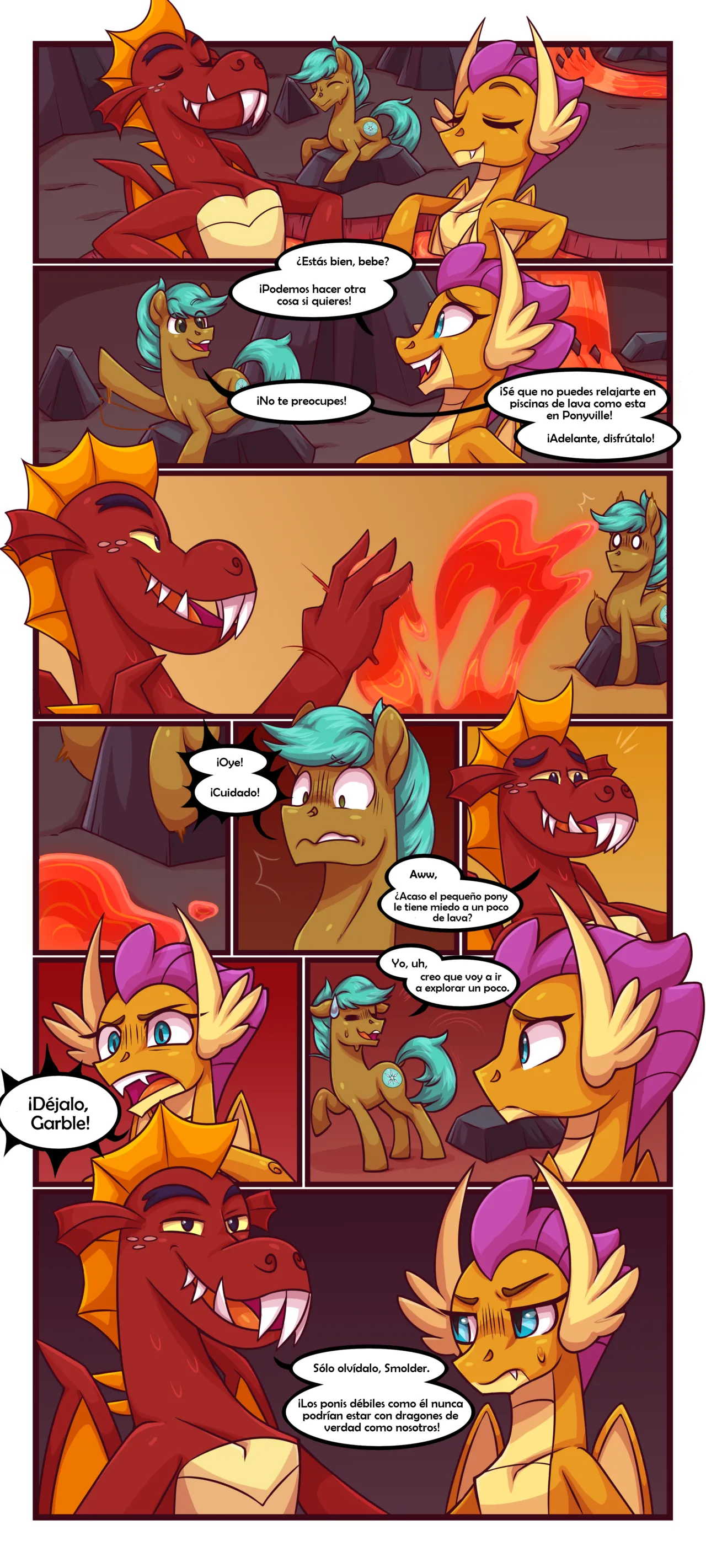 tea party Smolder x OC comic image number 16
