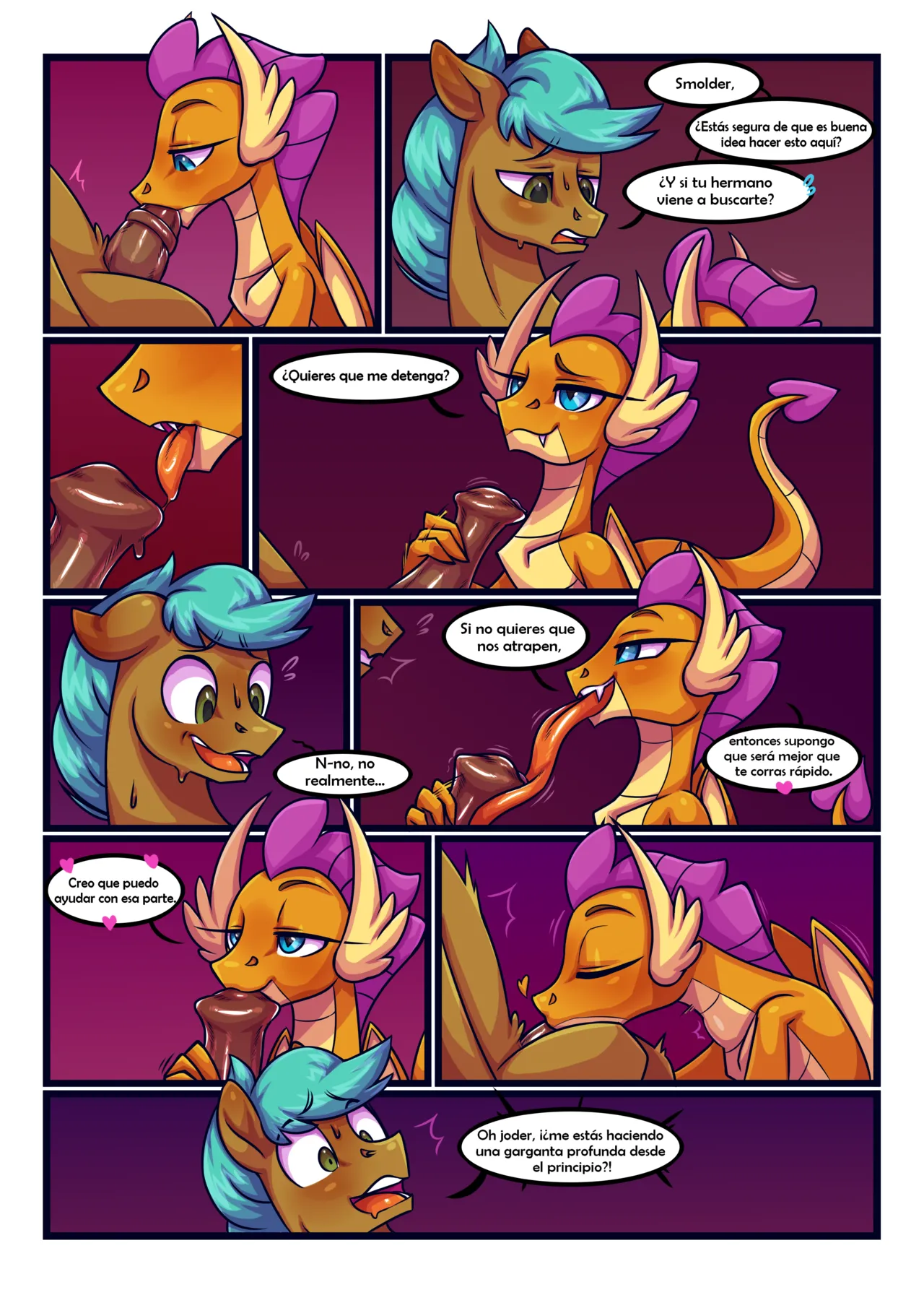 tea party Smolder x OC comic image number 18