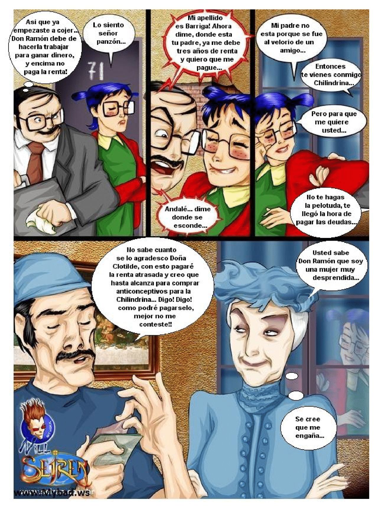 El Chavo del 8 XXX orgia en la vecindad porn comic (el chavo,). Cómic comic  porno.