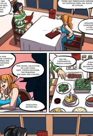 Nami and Nico Robin Dinner Time Spanish