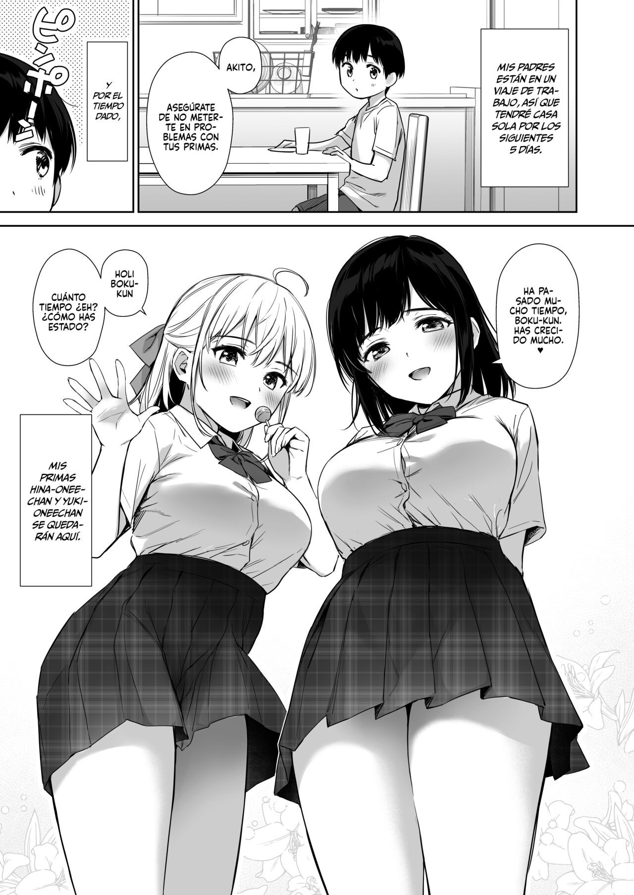 Naisho no Hajimete ~Suunenburi ni Atta Shinseki no Bijin JK Shimai ni Ecchi no Tehodoki Sarechaimasu~  Nuestra Secreta Primera Vez image number 2
