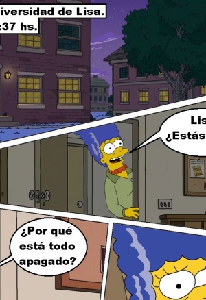 Comic xxx de \"Los Simpsons\" - Lisa en la universidad