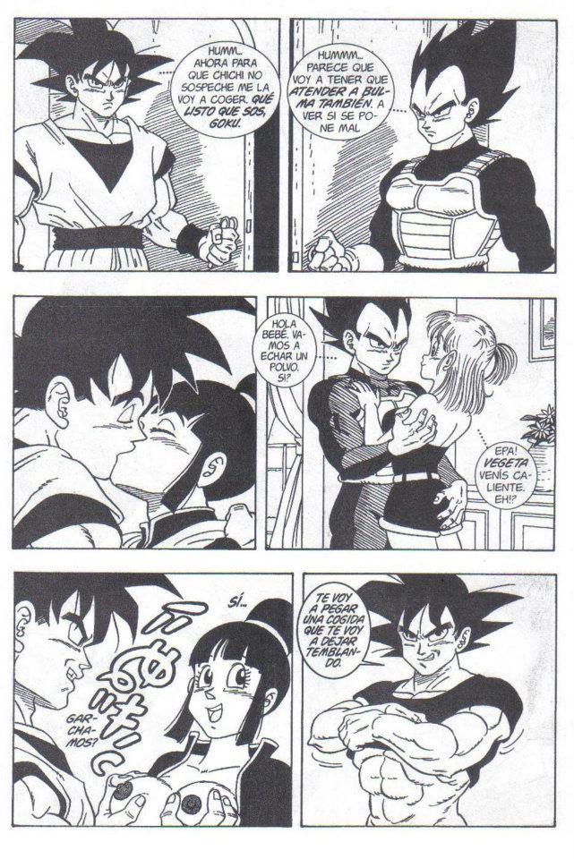 Goku Vegeta Chichi y Bulma follando image number 9