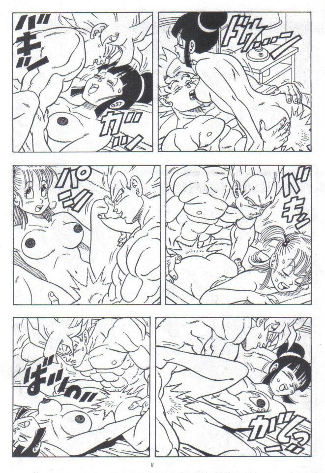 Goku Vegeta Chichi y Bulma follando image number 11