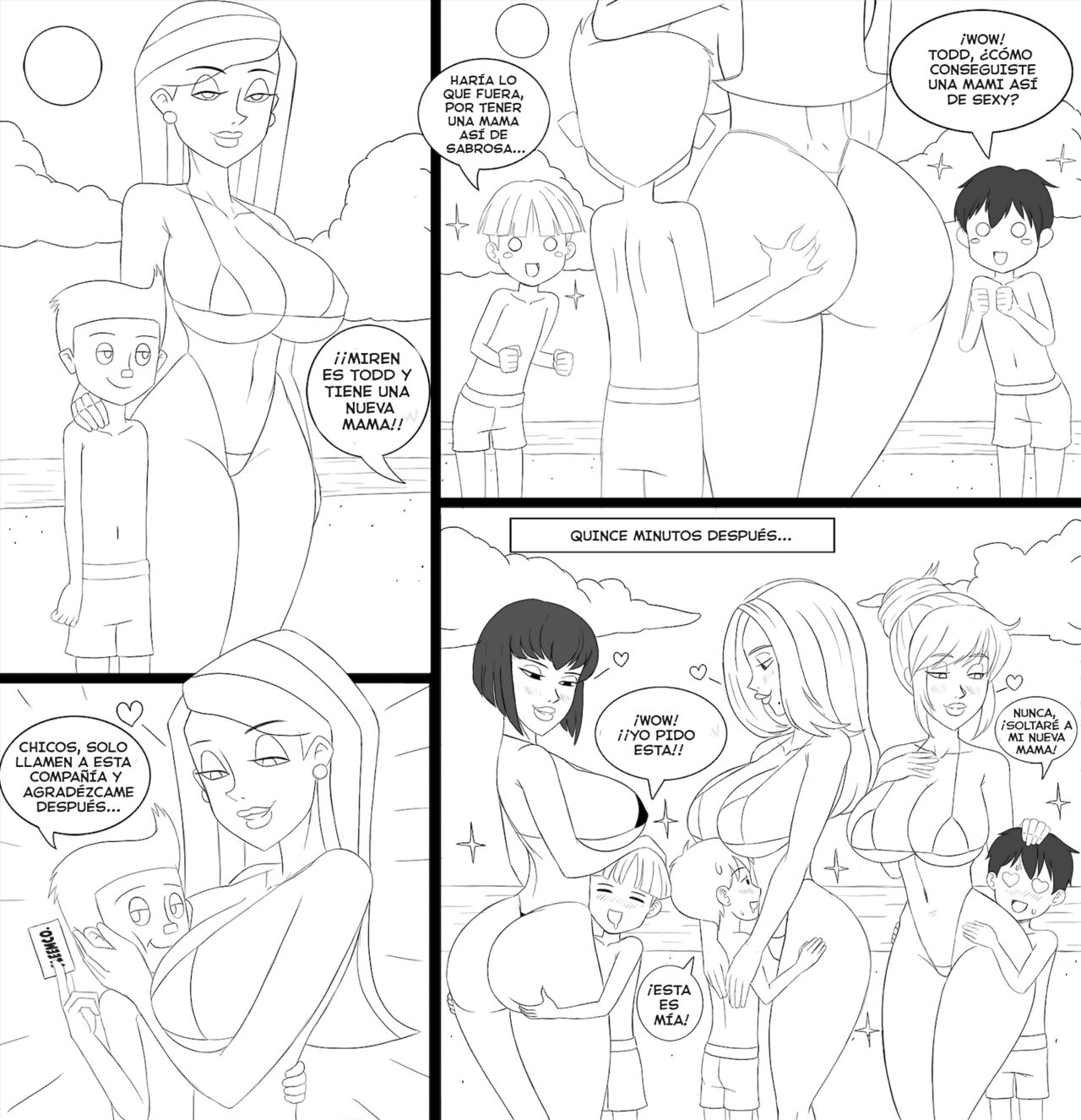 mini comic of the boys and their Moms image number 4