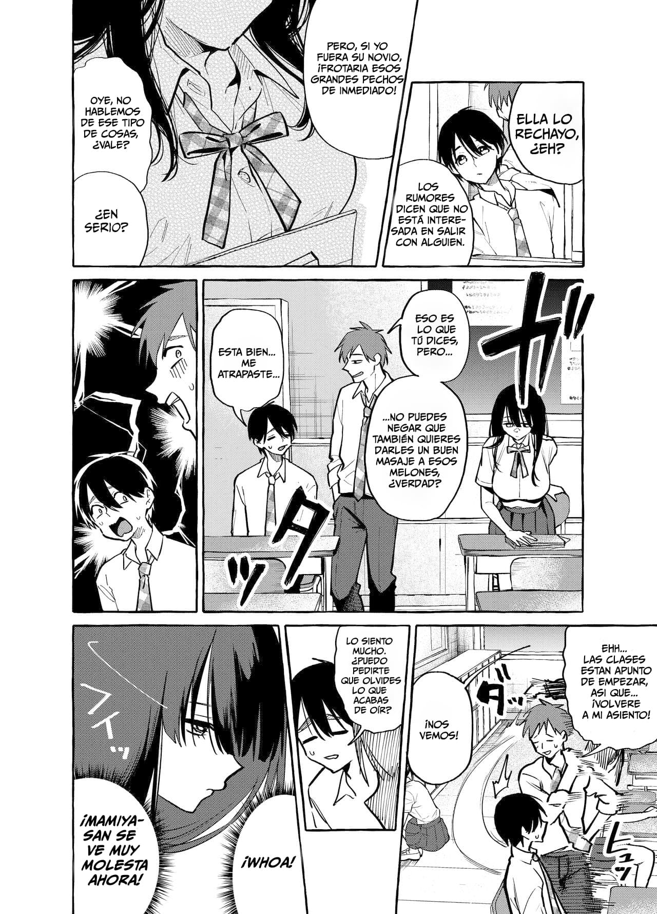 Tonari no Seki no Mamiya-san  Mamiya muestra sus pechos. image number 2