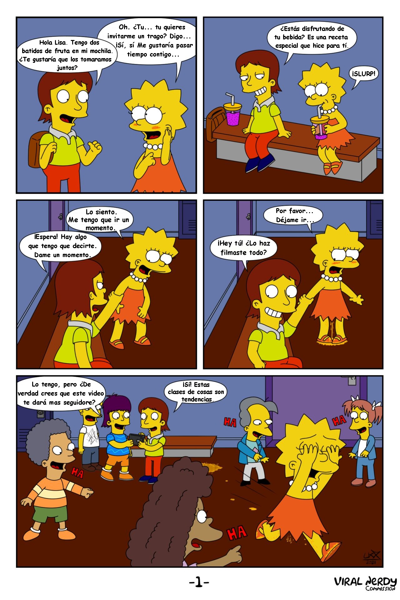 Simpsons xxx Nerd viral porn comic the simpsons  Cómic comic  