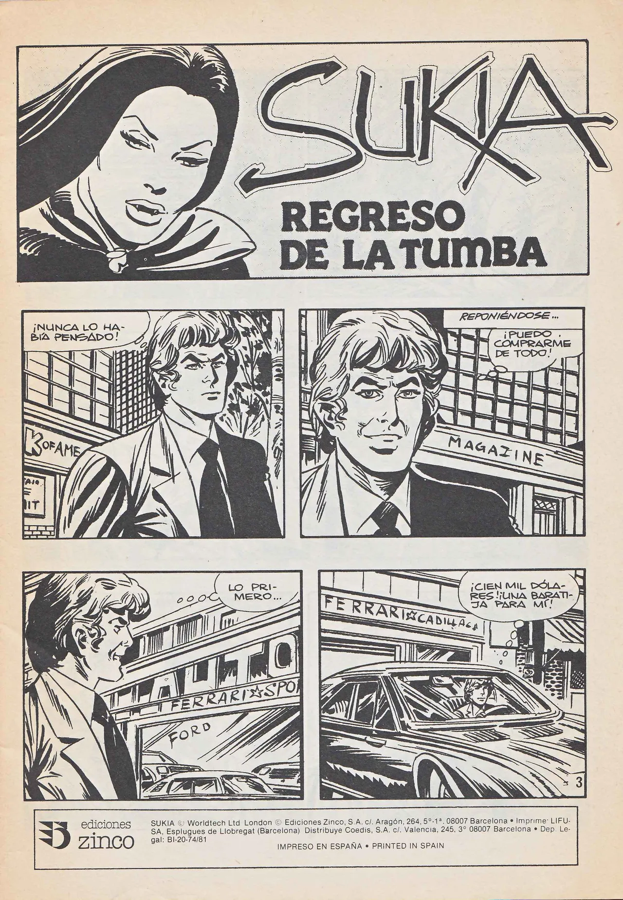 Sukia N? 63 Ed. Zinco  Regreso De La Tumba Horror En Venecia image number 2