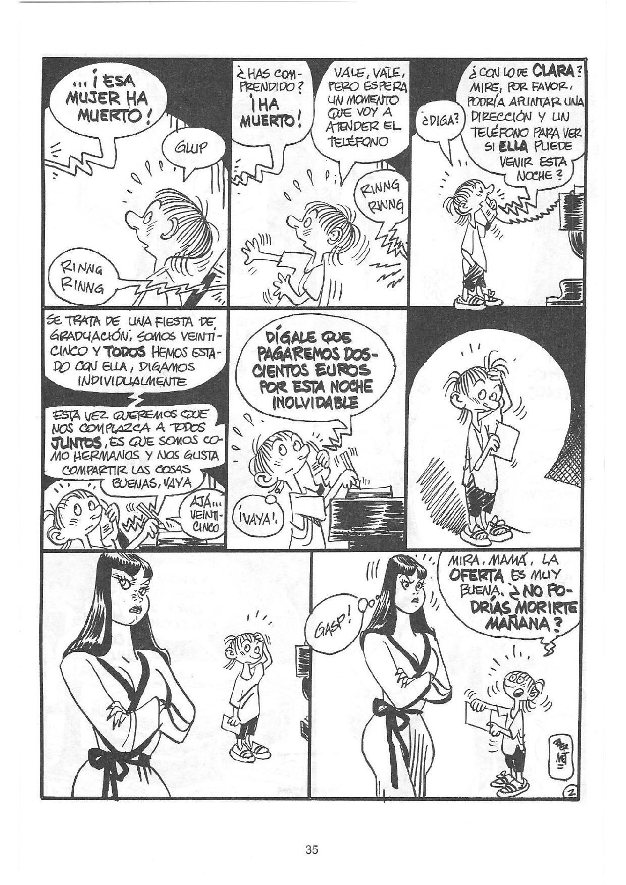 Clara... de Noche - La historieta de la puta madre image number 33