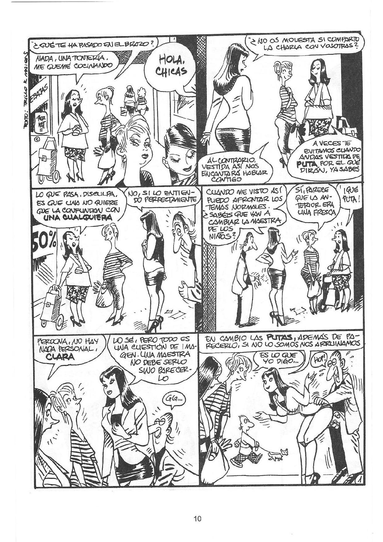 Clara... de Noche - La historieta de la puta madre image number 8