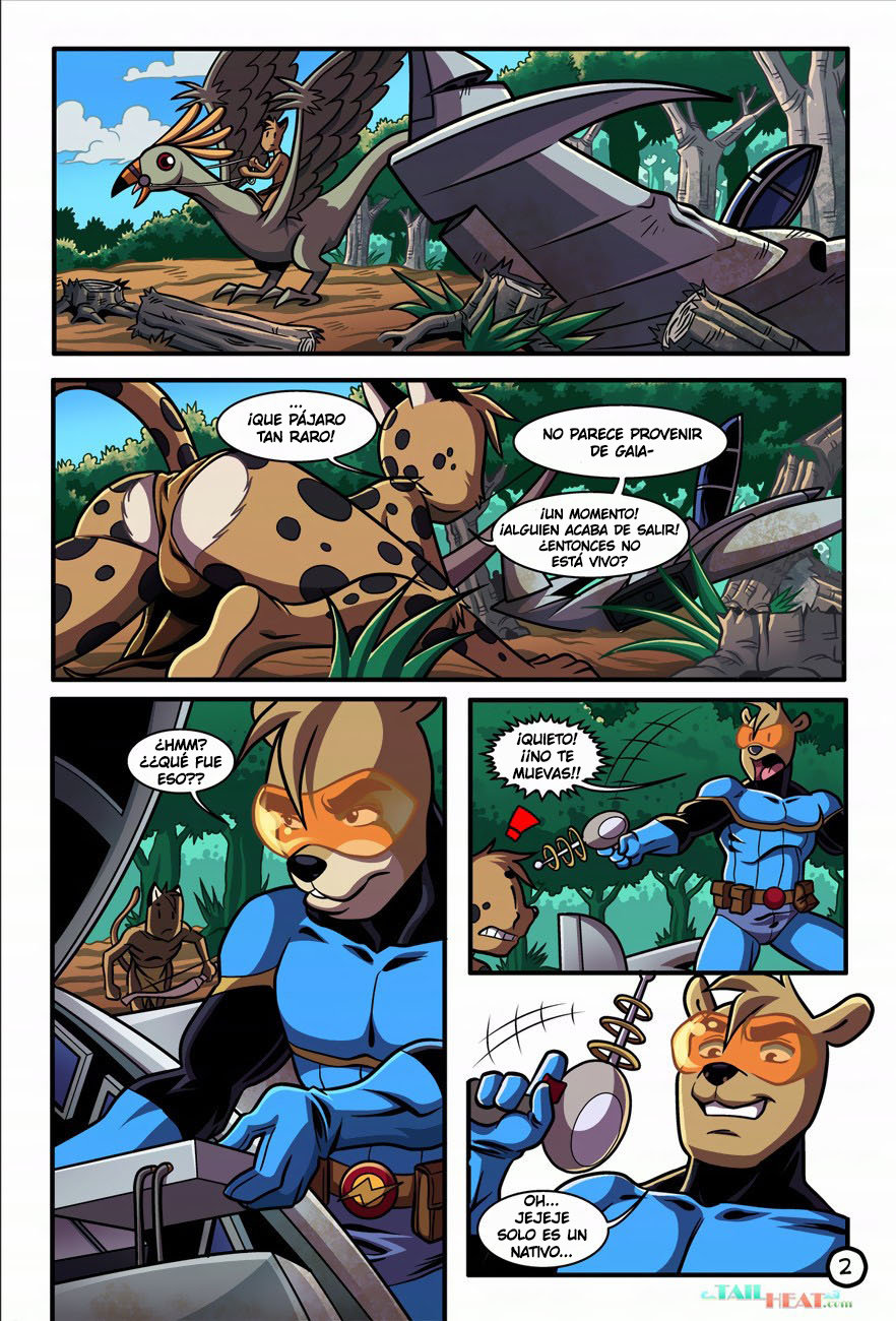 Space Man vs Savage Boy image number 2