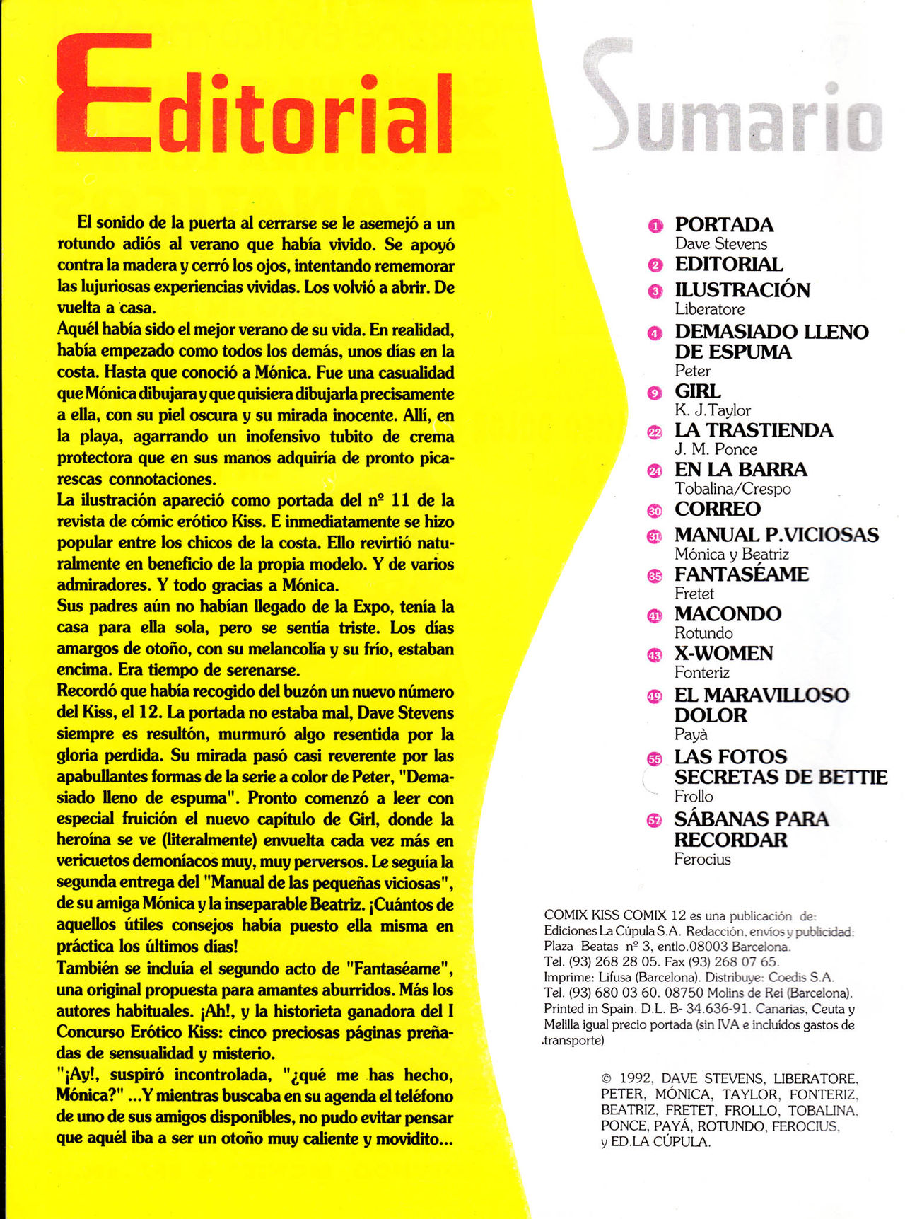 Kiss Comix 012 image number 1