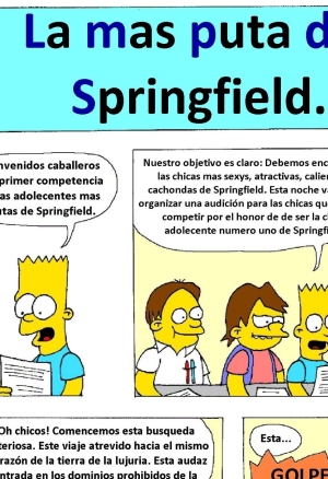 Comic xxx de \"Los Simpsons\" - La mas puta de Springfield
