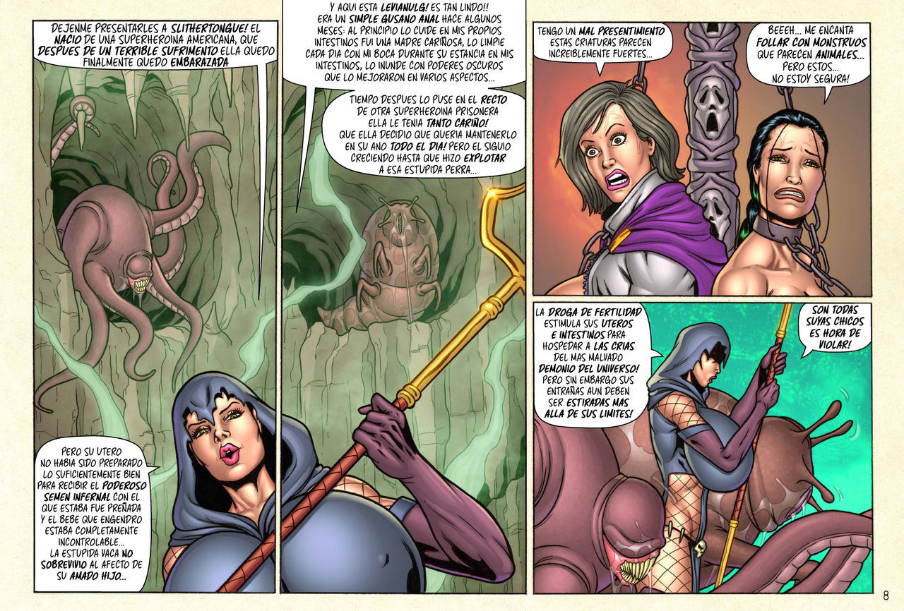 SuperHeroineComixxx - Demonic Fuck Feast in Mythras Lair! image number 9