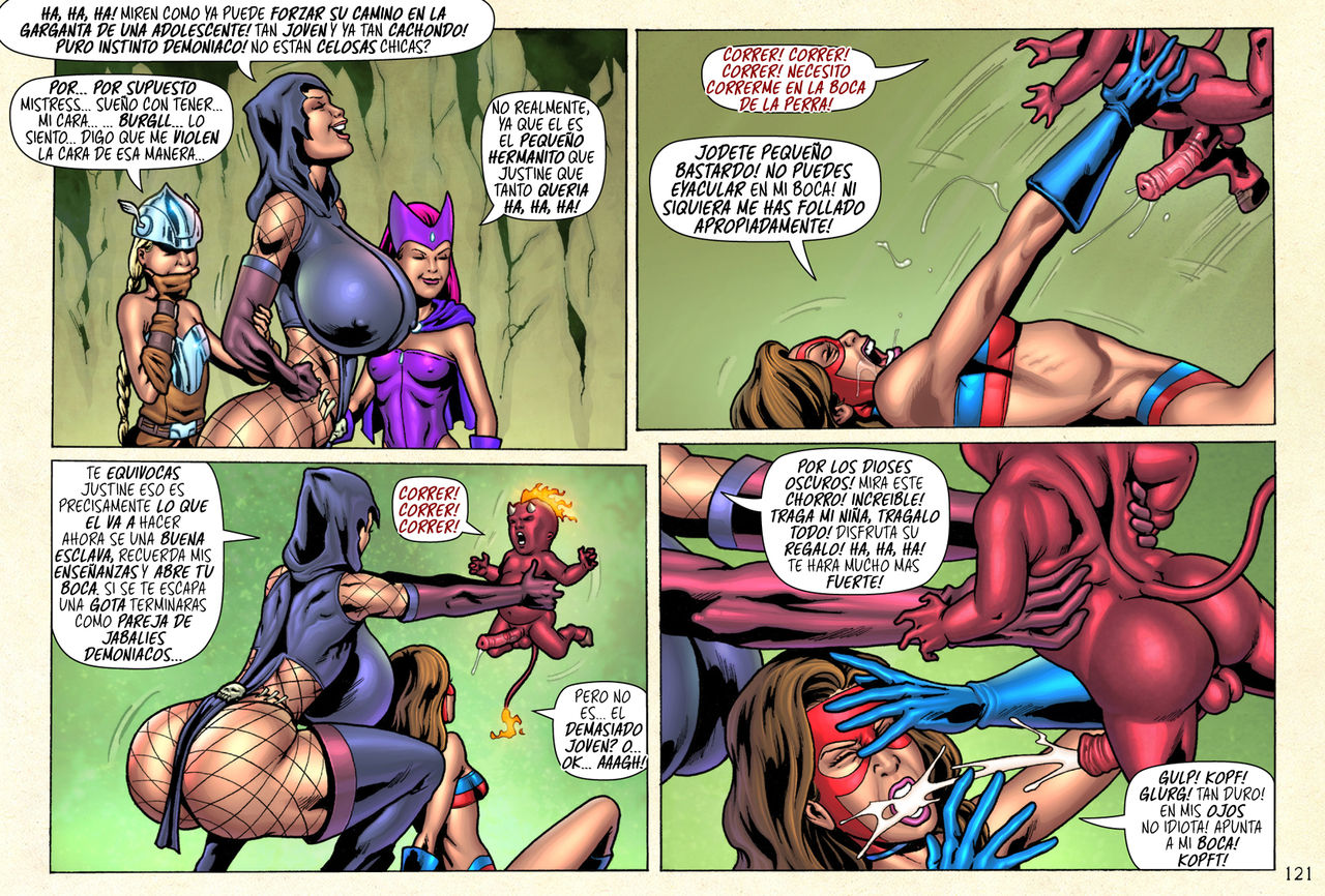 SuperHeroineComixxx - Demonic Fuck Feast in Mythras Lair! image number 122