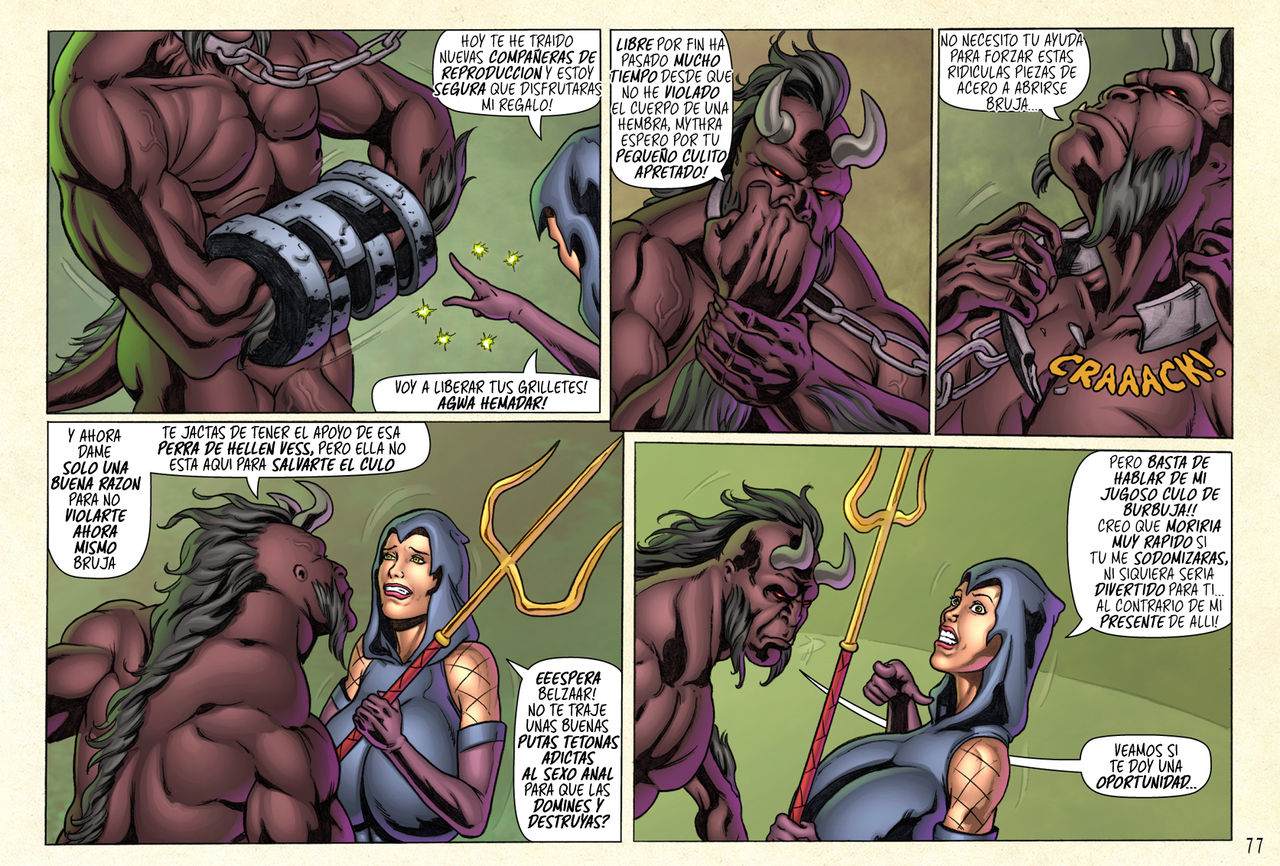 SuperHeroineComixxx - Demonic Fuck Feast in Mythras Lair! image number 78