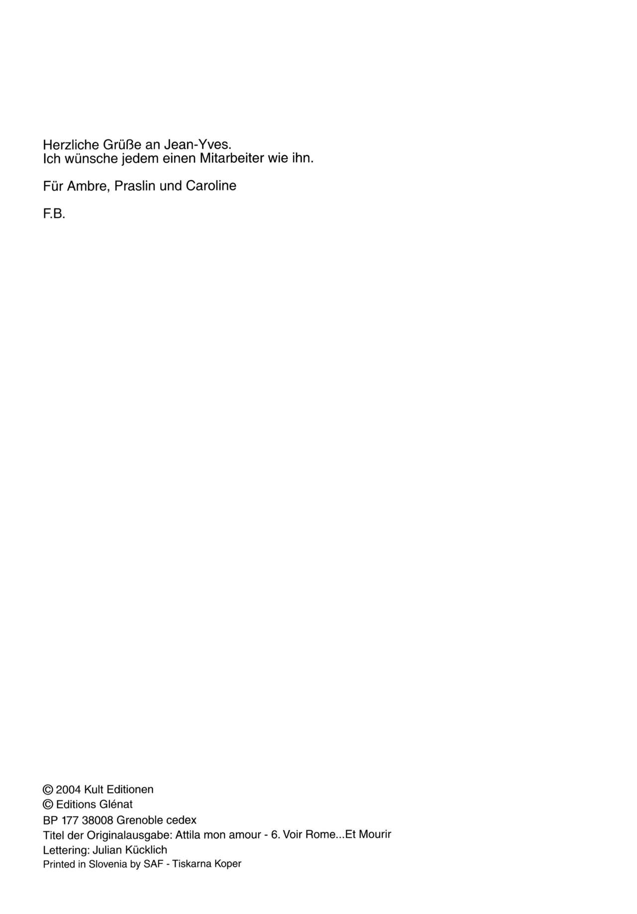 Atila mon Amour 06 - Ver Roma y Morir image number 2