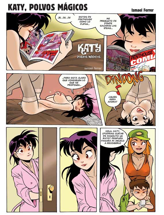 El Jueves - Pencomix - by Ismael Ferrer - Katy Polvos Mágicos - ¿Quieres cuidar de Manolito? - Spanish