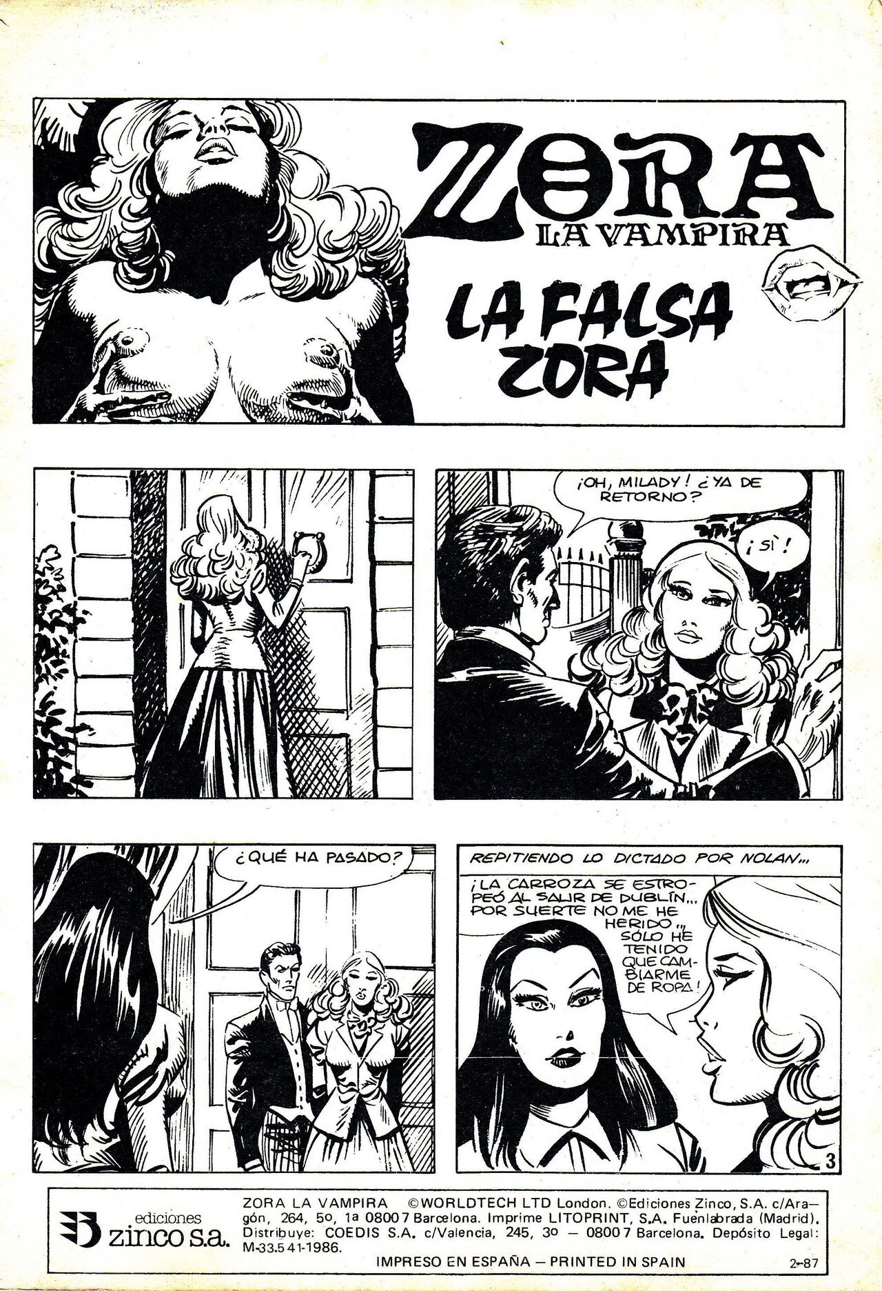 Zora la vampira n.5 - La falsa Zora & Celos juveniles image number 2