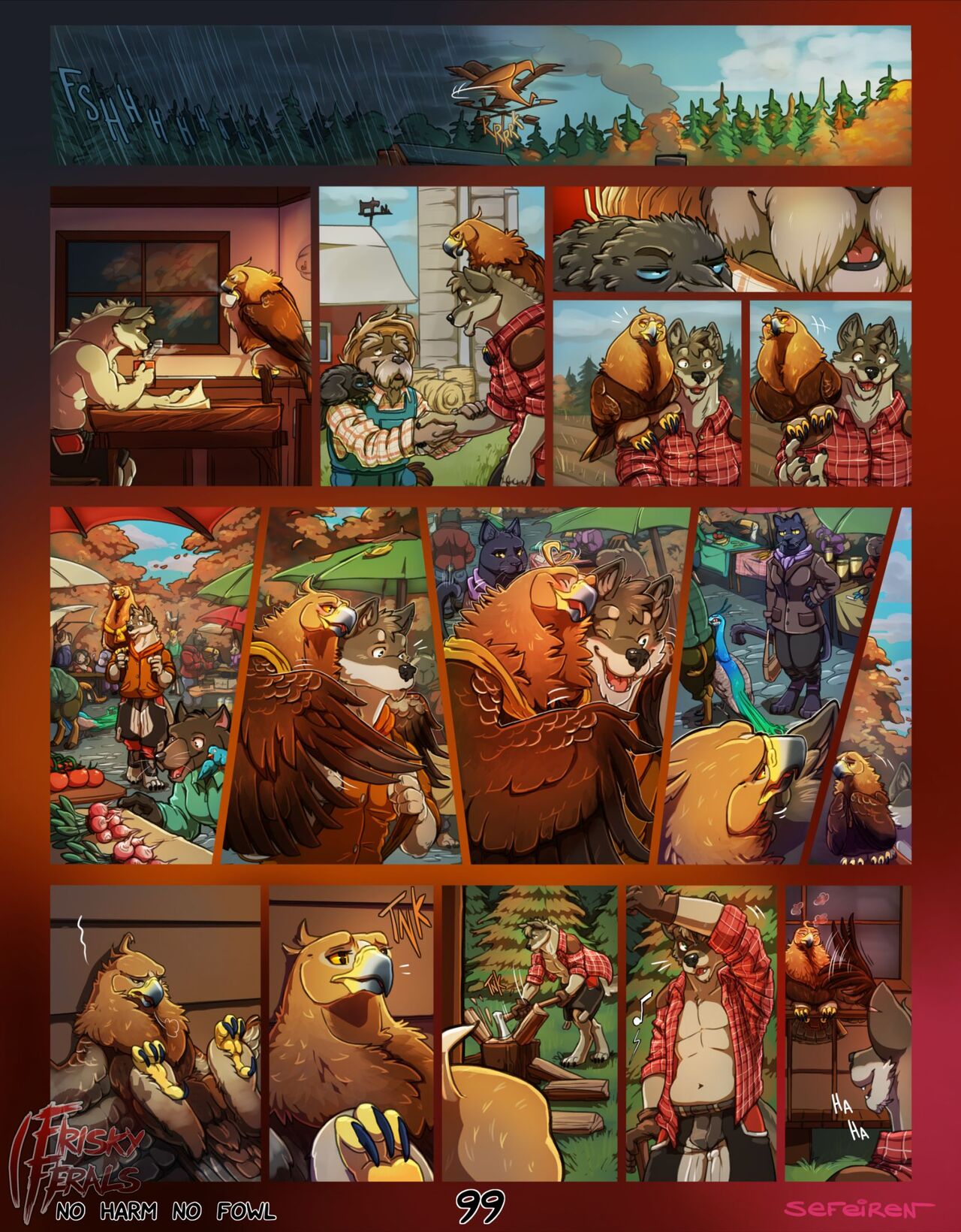 Witness No Harm No Fowl - passionate sex comix in full color