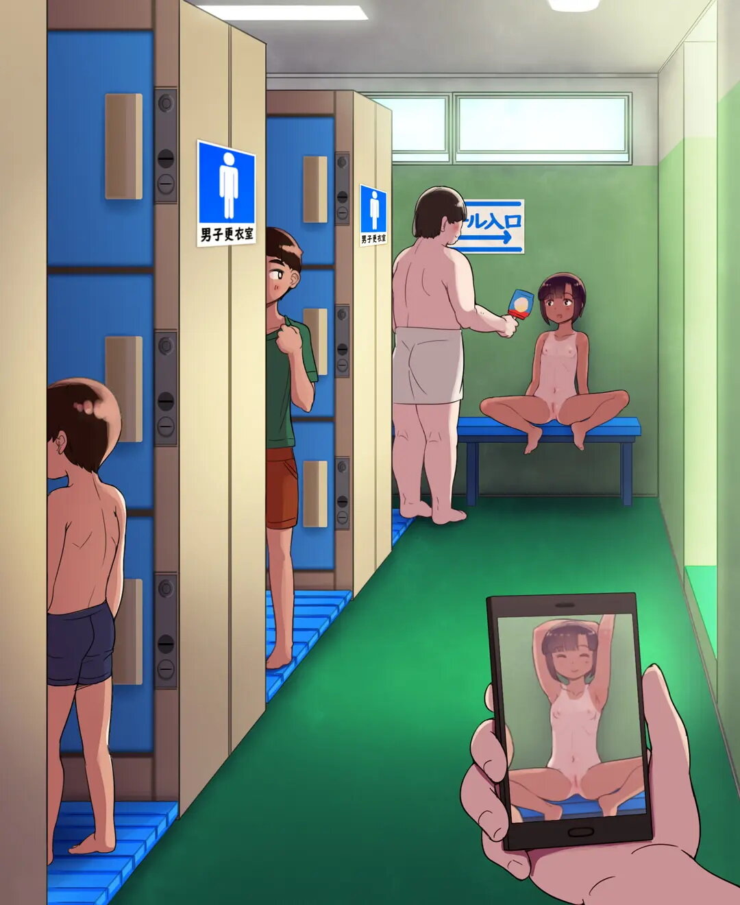 Danshi Kouishitsu no Onnanoko  Girl in the Mens Locker Room image number 7