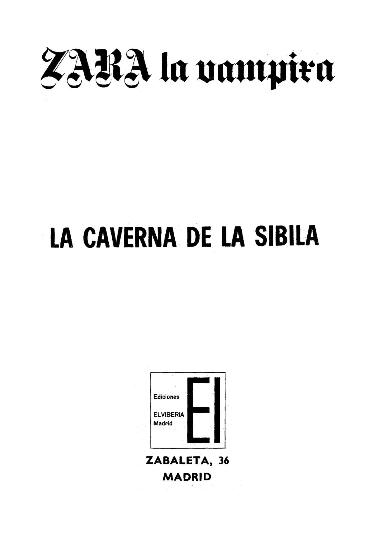 Zara la Vampira 022 - La caverna de la Sibila image number 2
