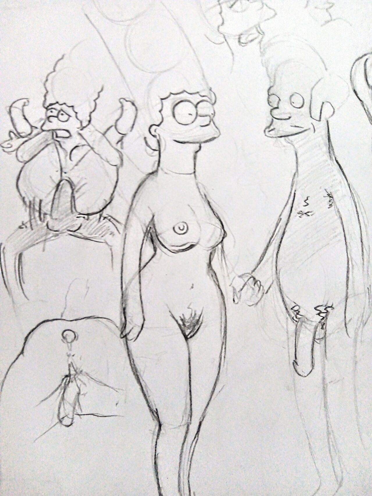 Marge Simpson con Nelson y Bart image number 1