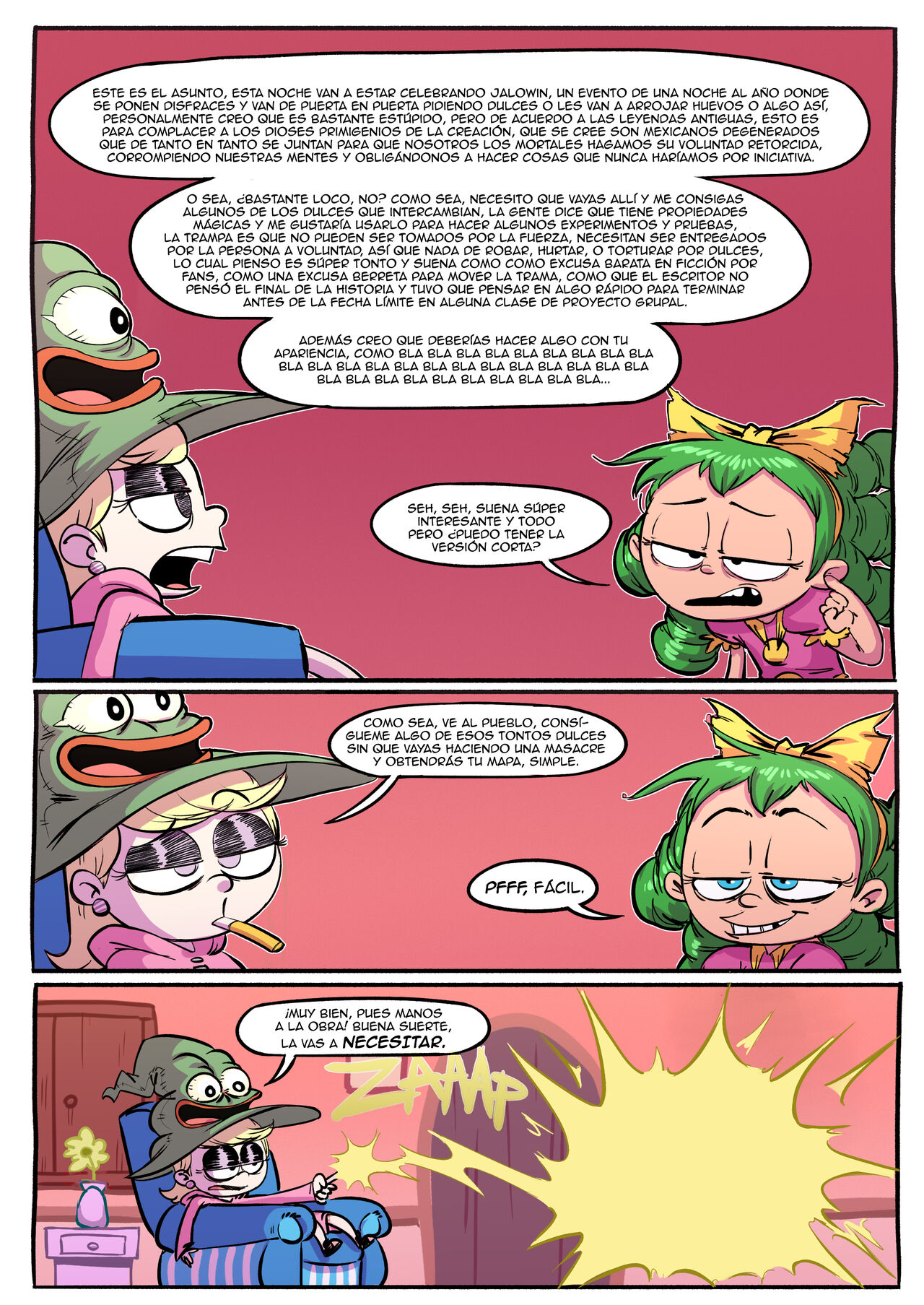 I FUCKING HATE HALLOWEEN ODIO EL PUTO HALLOWEEN - dop (western) parodia de  comic porno en i hate fairyland,. Cómico comic porno.