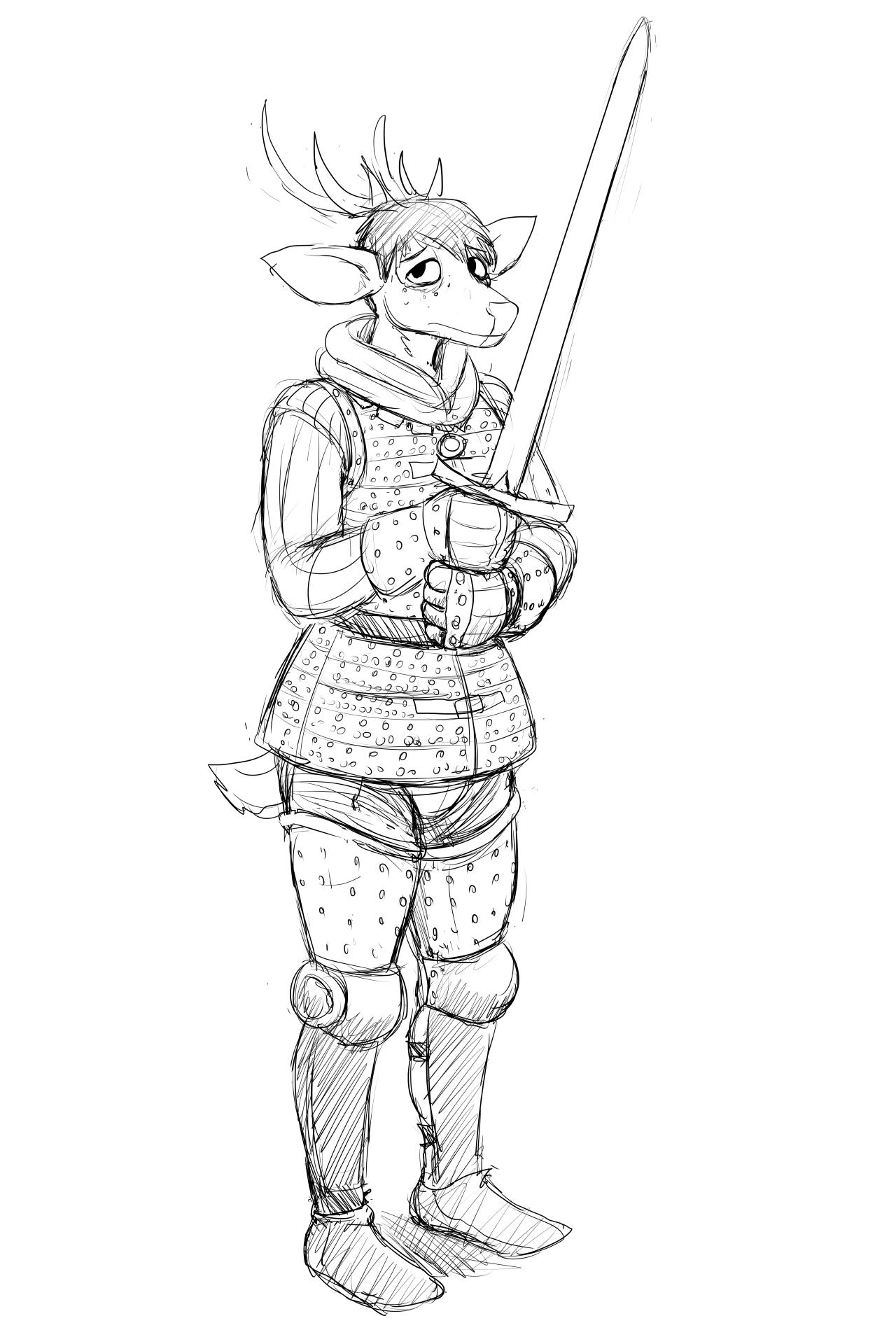 cat knight and deer prince image number 89