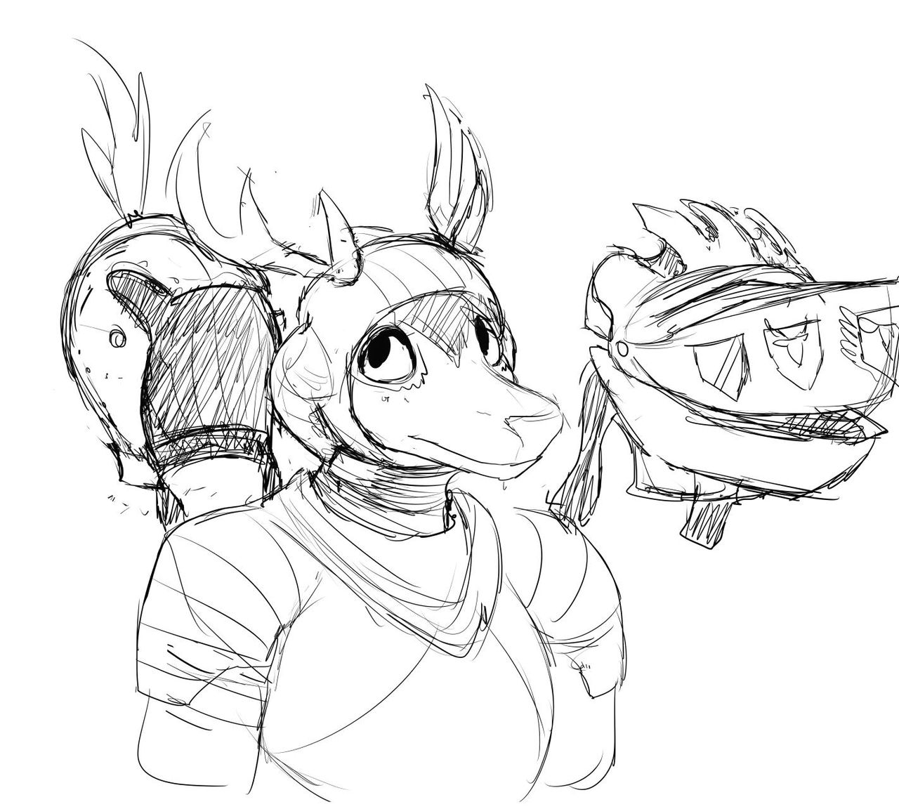 cat knight and deer prince image number 94