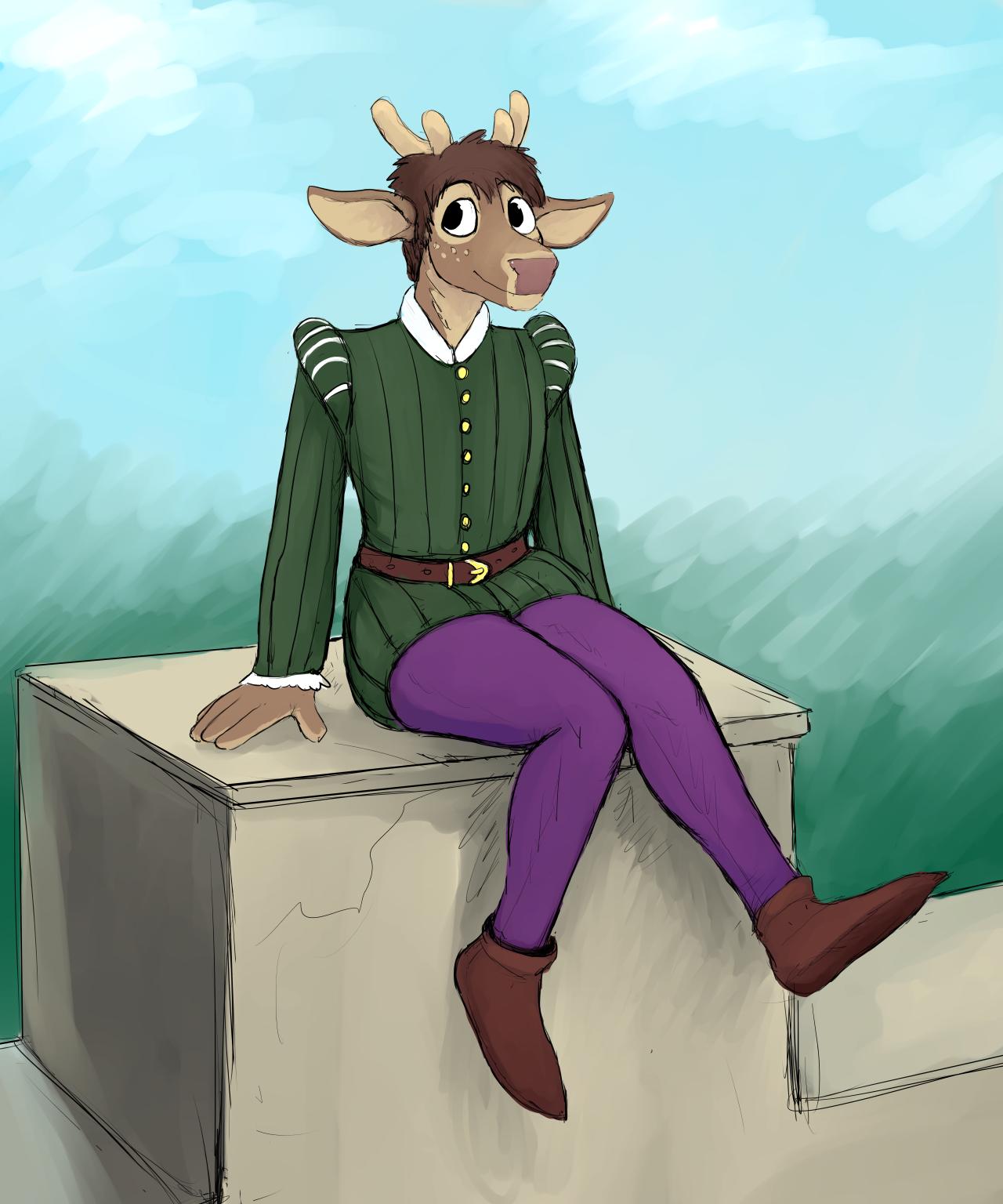 cat knight and deer prince image number 110