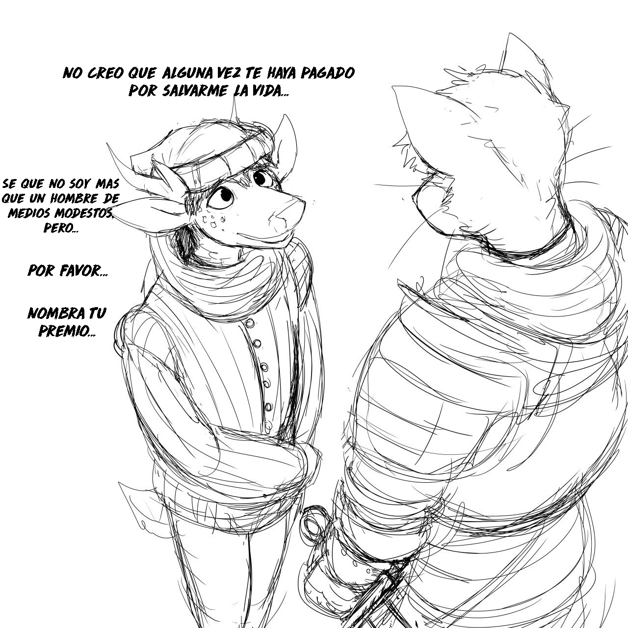 cat knight and deer prince image number 112