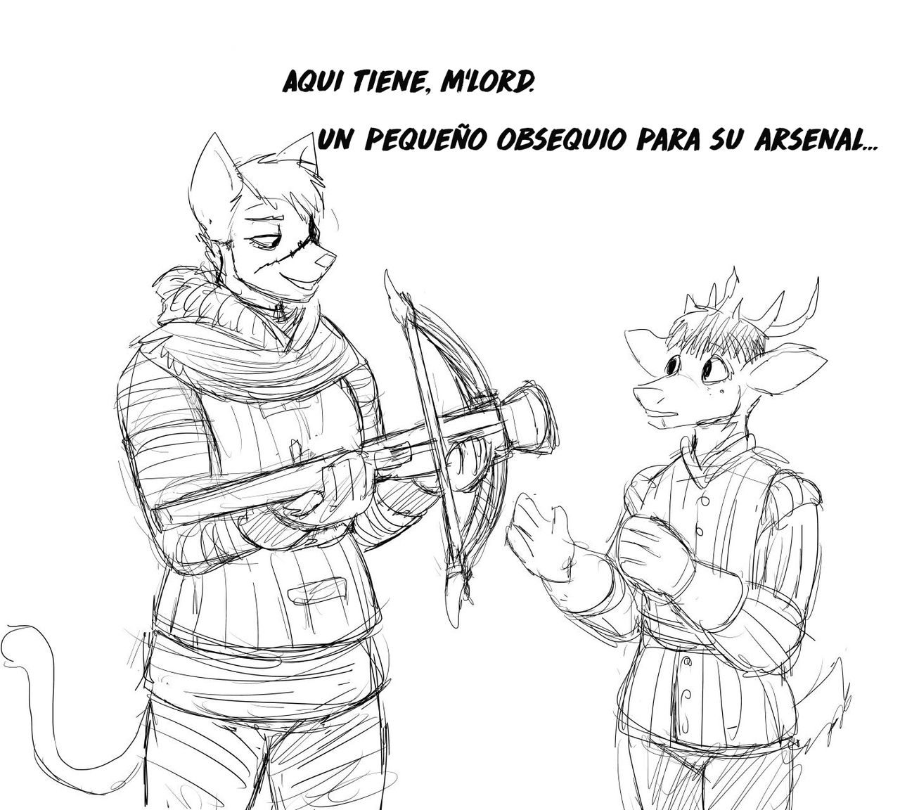 cat knight and deer prince image number 125