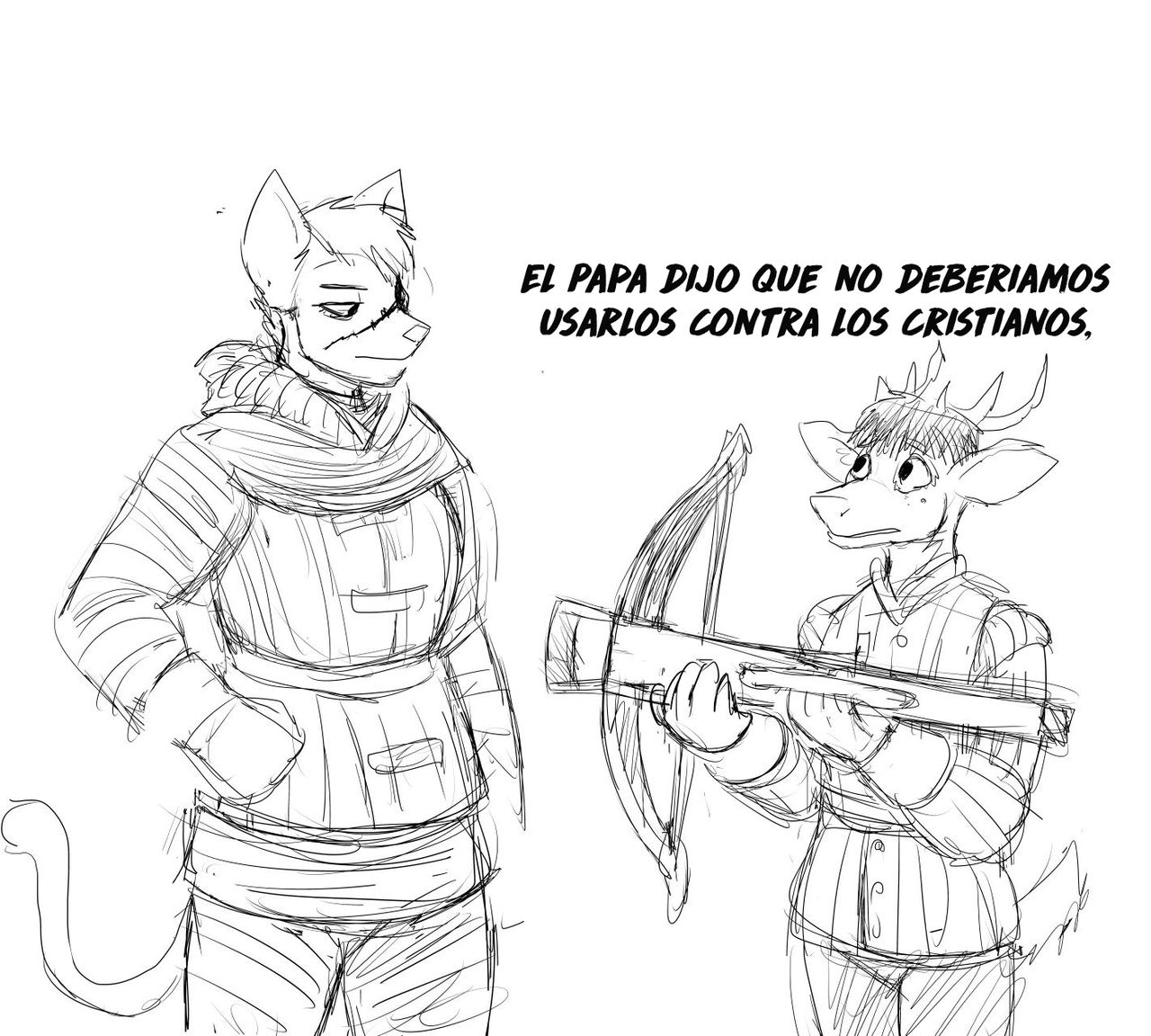 cat knight and deer prince image number 127