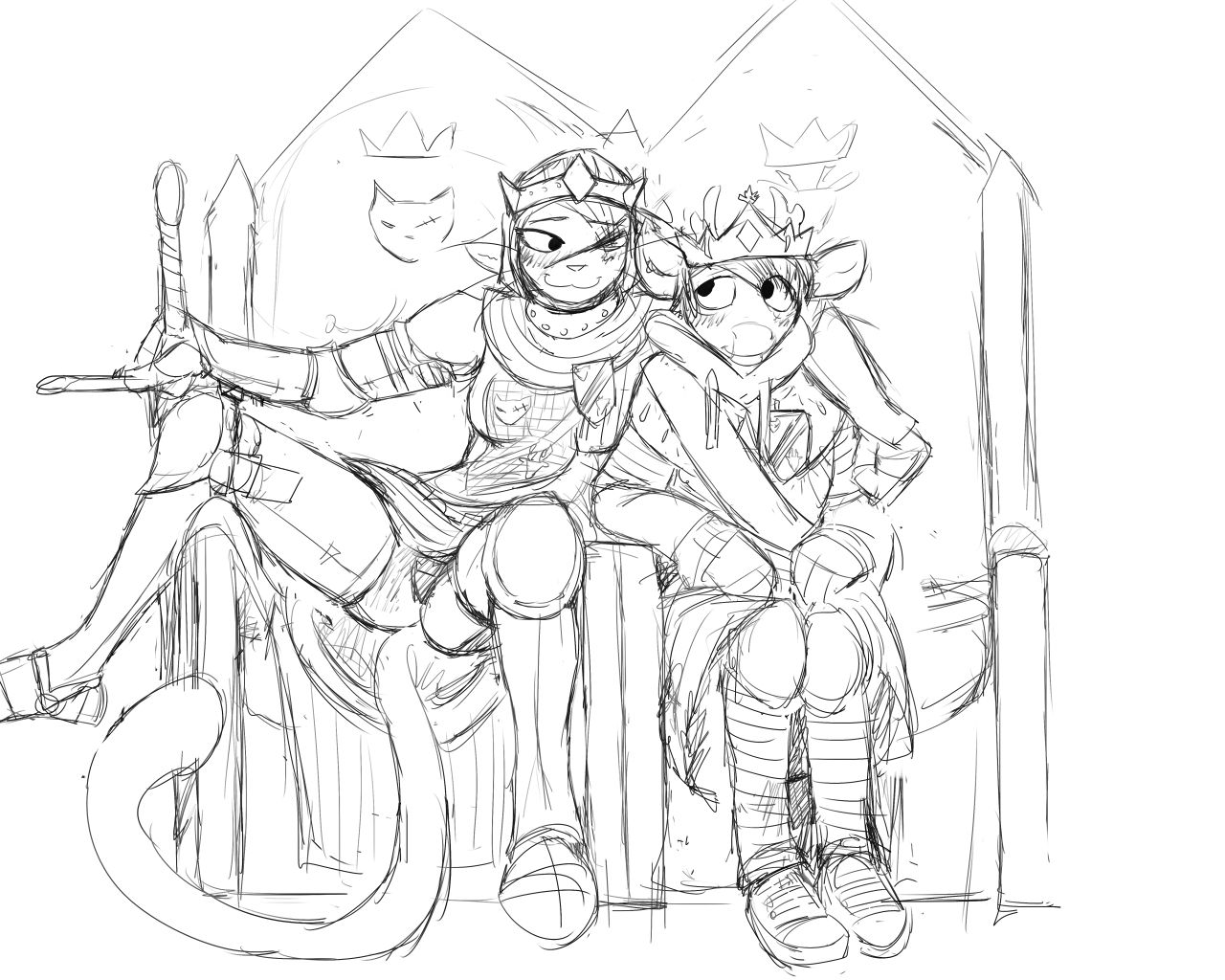 cat knight and deer prince image number 1
