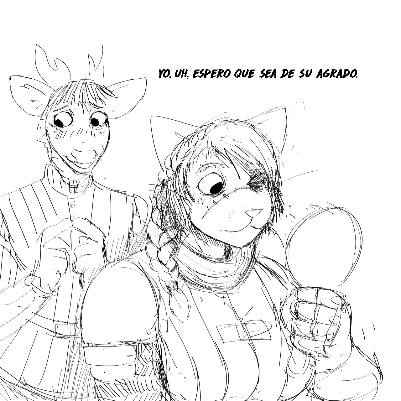 cat knight and deer prince image number 73
